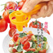 Shimomura Kougyo FV-629 Mini Tomato Cutter Japan Made Dishwasher Safe Niigata Tsubame-Sanjo Orange-Kiichin - The #1 Place for Japanese Goods in Your Hand!