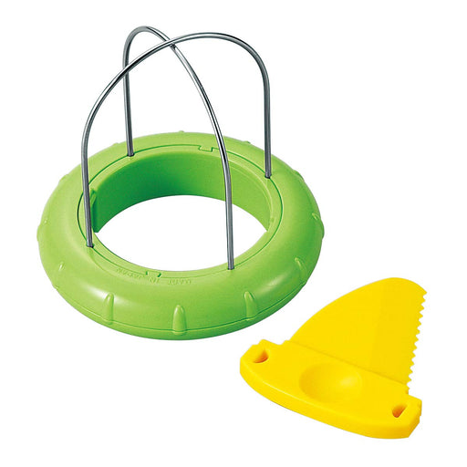 Shimomura Kougyou Akk-705 Kiwi Cutter Made In Japan Niigata Tsubame-Sanjo Green/Yellow-Kiichin - The #1 Place for Japanese Goods in Your Hand!