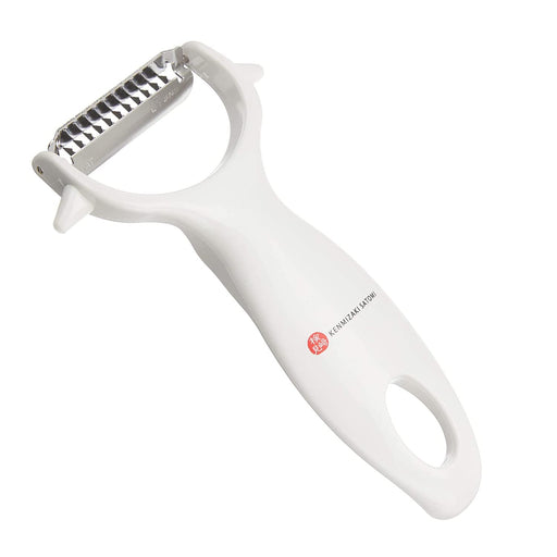 Shimomura Kougyou Kinpira Peeler Kz-618 Japan Tsubame-Sanjo White 75x20x140mm-Kiichin - The #1 Place for Japanese Goods in Your Hand!