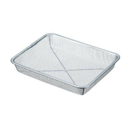 Shinetsu Works Japan Stainless Steel Rectangular Deep Mesh Colander 6.5 Mesh No.10 - 355X270mm-Kiichin - The #1 Place for Japanese Goods in Your Hand!