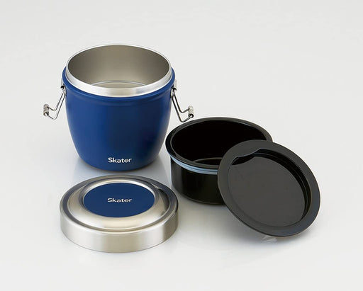 Skater Japan 800Ml Bento Box - Insulated Stainless Steel - Antibacterial - Blue (Stlbd8Ag-A)-Kiichin - The #1 Place for Japanese Goods in Your Hand!
