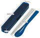 Skater 18cm Spoon Chopsticks Box CAC1AAG-A Antibac Ocean Blue for Adults Women-Kiichin - The #1 Place for Japanese Goods in Your Hand!