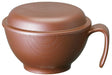Skater Rice Bowl 370ml Wood Grain Fluffy Lid Handle Brown Japan Nbls1Hf-Kiichin - The #1 Place for Japanese Goods in Your Hand!