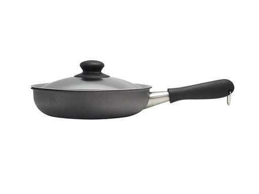 Sori Yanagi Japan Iron Frying Pan 22Cm with Lid - IH Compatible, Double Fiber Line, Nitriding-Kiichin - The #1 Place for Japanese Goods in Your Hand!