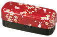 Tatsumiya Sakura Usagi Japanese Bento Box - Red 18.8X7.5X7-Kiichin - The #1 Place for Japanese Goods in Your Hand!