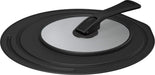 Thermos Japan Folding Stand Frying Pan Lid 26/28Cm Black - Kld-001 Bk-Kiichin - The #1 Place for Japanese Goods in Your Hand!