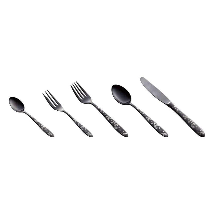 Premium Bouillon Spoon with Elegant Black Rose Design - Todai Rikyu Japan-Kiichin - The #1 Place for Japanese Goods in Your Hand!