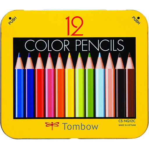 Tombow Japan Mini Colored Pencils Set with Sharpener - 12 Colors-Kiichin - The #1 Place for Japanese Goods in Your Hand!