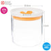 Toyo Sasaki Glass Kitchen Deli Keeper Storage Container - Orange (2 Pieces)-Kiichin - The #1 Place for Japanese Goods in Your Hand!