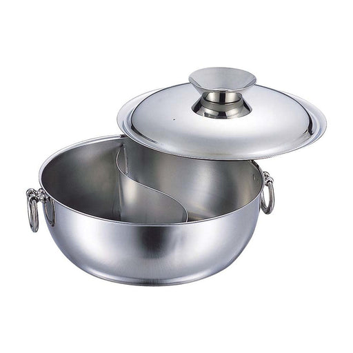 Wadasuke 23cm Stainless Steel Induction Shabu Shabu Hot Pot-Kiichin - The #1 Place for Japanese Goods in Your Hand!