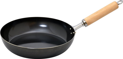 Premium 26cm Iron Black Leather Frying Pan - Japan IH/Gas Compatible - Wahei Freiz-Kiichin - The #1 Place for Japanese Goods in Your Hand!