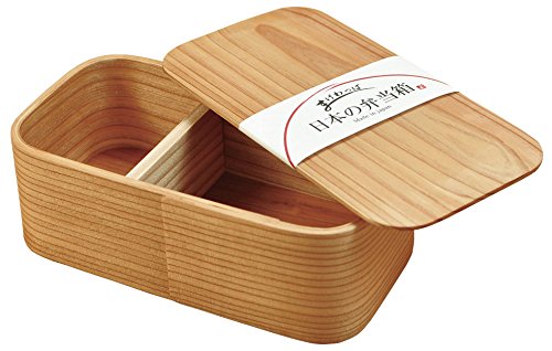 Yamaco Japanese Bento Box Long Angle 1 Tier 89714 - Authentic Made In Japan-Kiichin - The #1 Place for Japanese Goods in Your Hand!