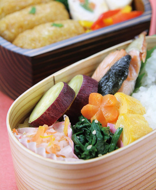 Yamaco Japanese Bento Box Long Angle 1 Tier 89714 - Authentic Made In Japan-Kiichin - The #1 Place for Japanese Goods in Your Hand!