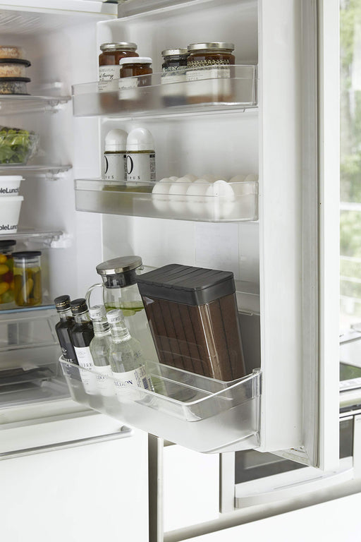 Yamazaki Industrial Japan Black Refrigerator Rice Bins - Approx. 3761-Kiichin - The #1 Place for Japanese Goods in Your Hand!