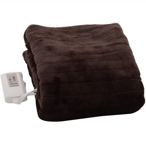 Yamazen Washable Electric Bed Blanket 140X80Cm - Japan Flannel/Poodle Yms-F33P(T)-Kiichin - The #1 Place for Japanese Goods in Your Hand!