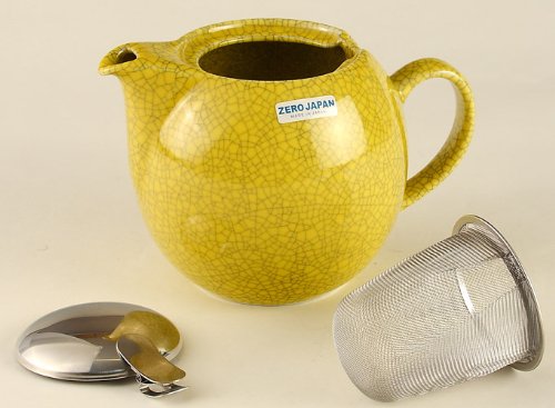 Zero Japan 5 Crackle Colors Teapot - Sky Yellow (W166xD120xH115mm)-Kiichin - The #1 Place for Japanese Goods in Your Hand!