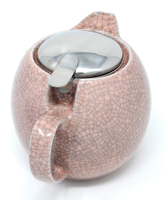 Zero Japan 5-Person Crackle Colors Teapot - Pink, W166xD120xH115mm-Kiichin - The #1 Place for Japanese Goods in Your Hand!