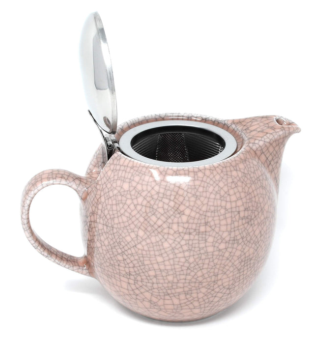 Zero Japan 5-Person Crackle Colors Teapot - Pink, W166xD120xH115mm-Kiichin - The #1 Place for Japanese Goods in Your Hand!